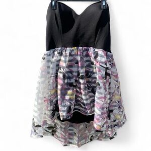 Elegant Black and Multicolor Women's Dress